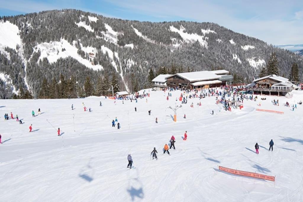 Dans Residence Neuve Le Snow Roc Sur Les Pistes, Grand Studio Cosy 5 Pers Avec Terrasse Panoramique, Sauna, Wifi Saint-Jean-d'Aulps Luaran gambar