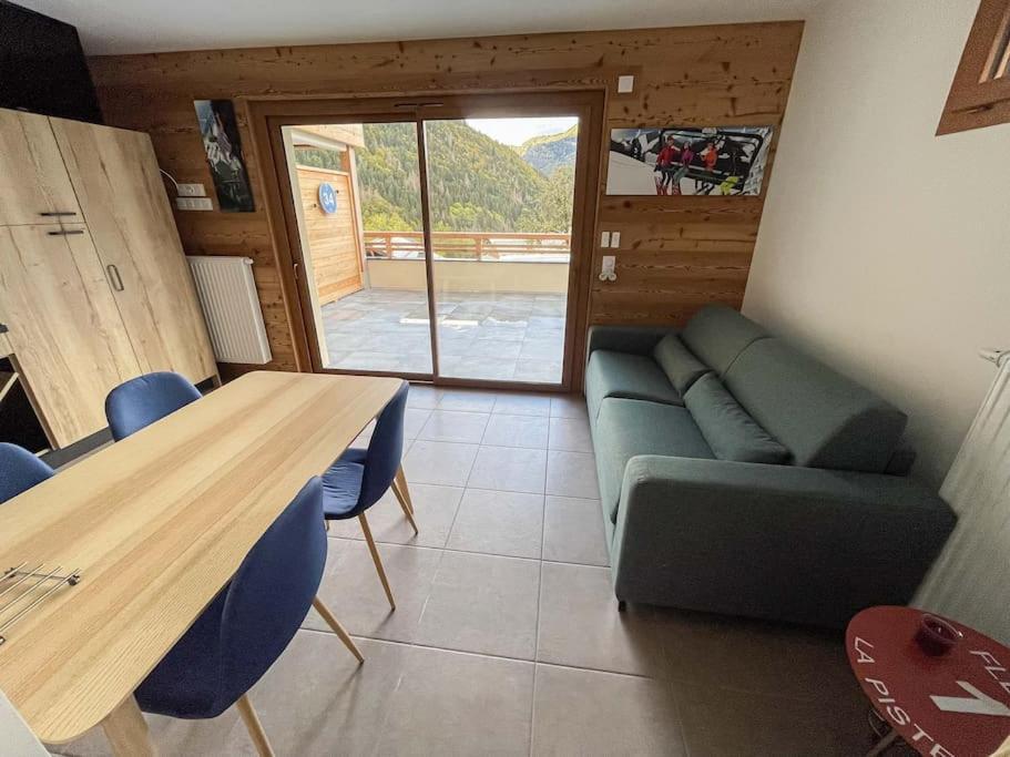Dans Residence Neuve Le Snow Roc Sur Les Pistes, Grand Studio Cosy 5 Pers Avec Terrasse Panoramique, Sauna, Wifi Saint-Jean-d'Aulps Luaran gambar