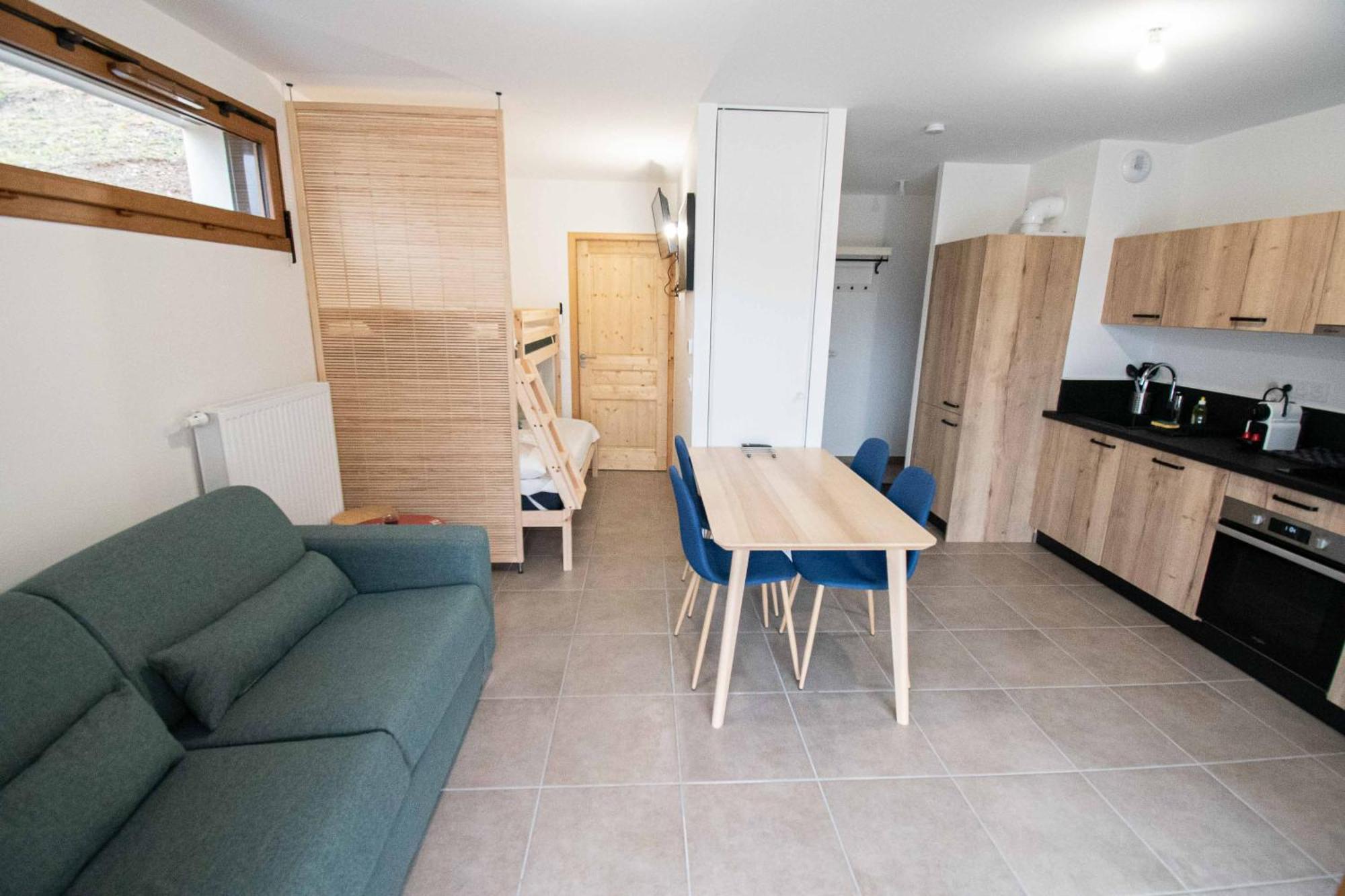 Dans Residence Neuve Le Snow Roc Sur Les Pistes, Grand Studio Cosy 5 Pers Avec Terrasse Panoramique, Sauna, Wifi Saint-Jean-d'Aulps Luaran gambar