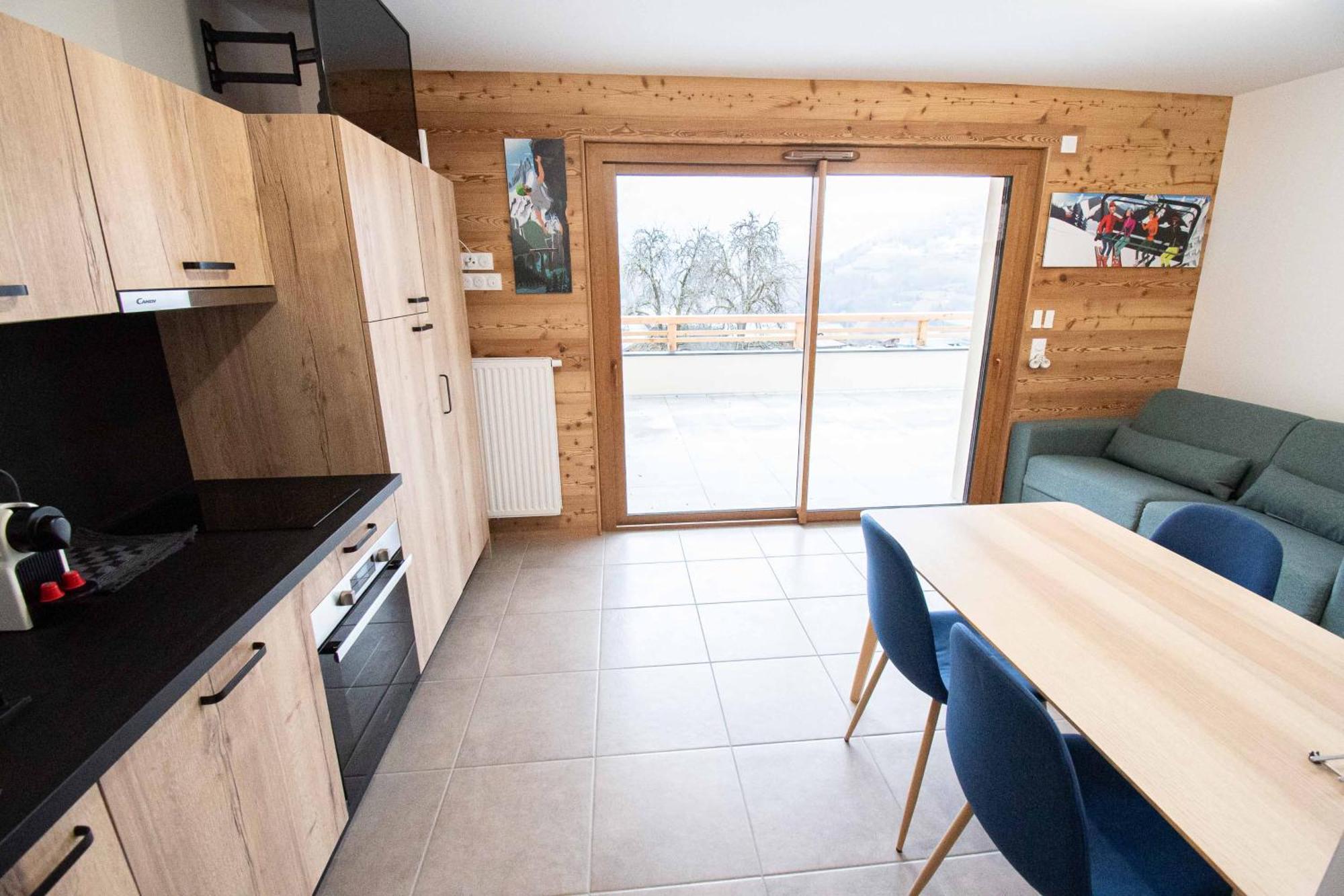 Dans Residence Neuve Le Snow Roc Sur Les Pistes, Grand Studio Cosy 5 Pers Avec Terrasse Panoramique, Sauna, Wifi Saint-Jean-d'Aulps Luaran gambar