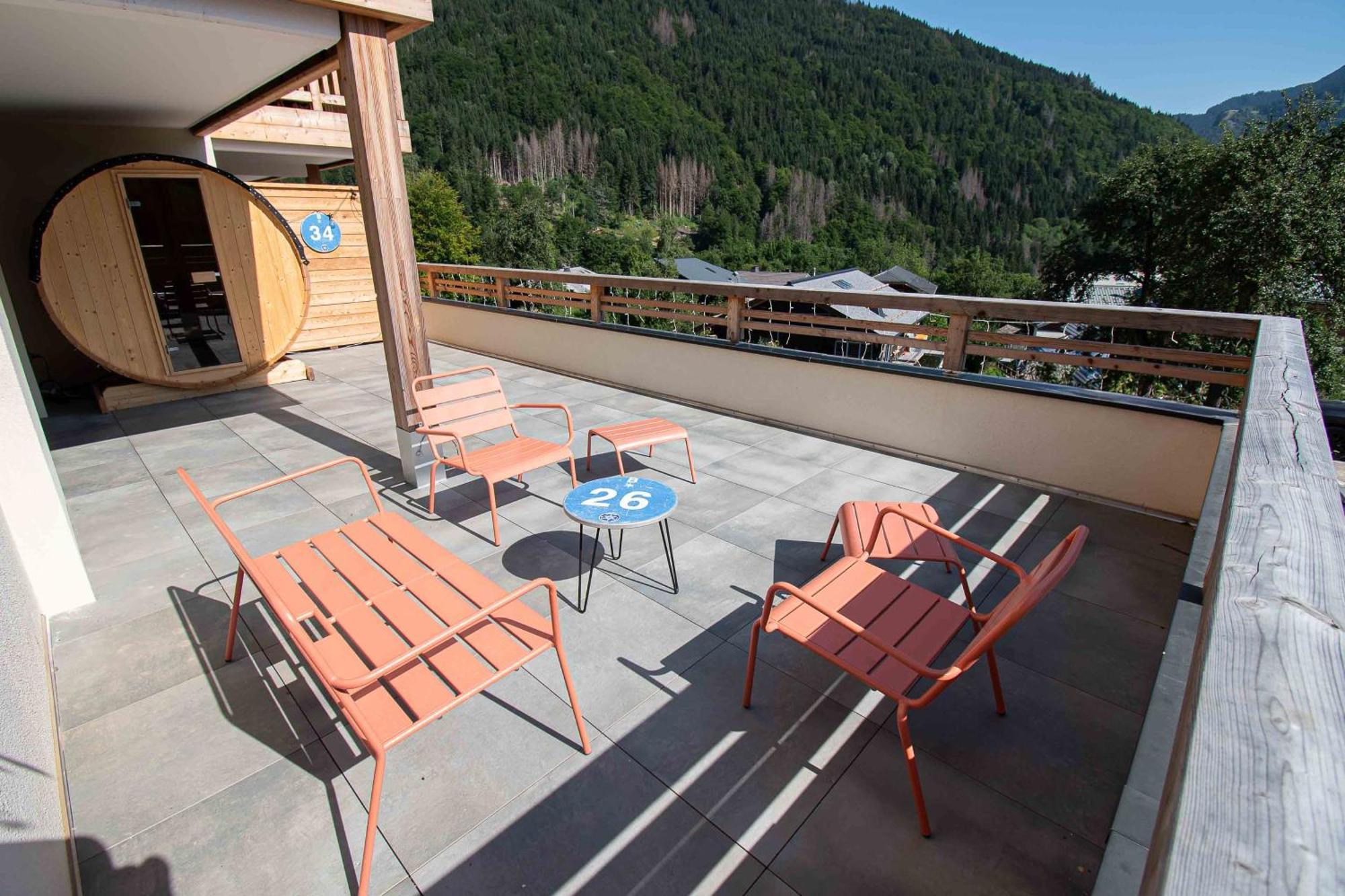 Dans Residence Neuve Le Snow Roc Sur Les Pistes, Grand Studio Cosy 5 Pers Avec Terrasse Panoramique, Sauna, Wifi Saint-Jean-d'Aulps Luaran gambar