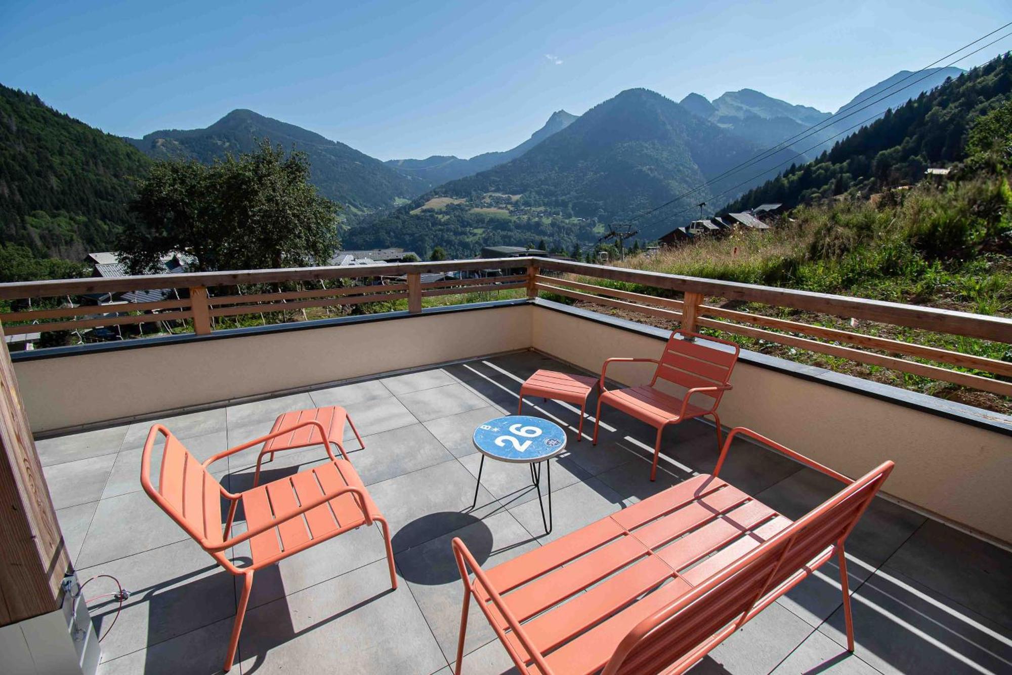 Dans Residence Neuve Le Snow Roc Sur Les Pistes, Grand Studio Cosy 5 Pers Avec Terrasse Panoramique, Sauna, Wifi Saint-Jean-d'Aulps Luaran gambar